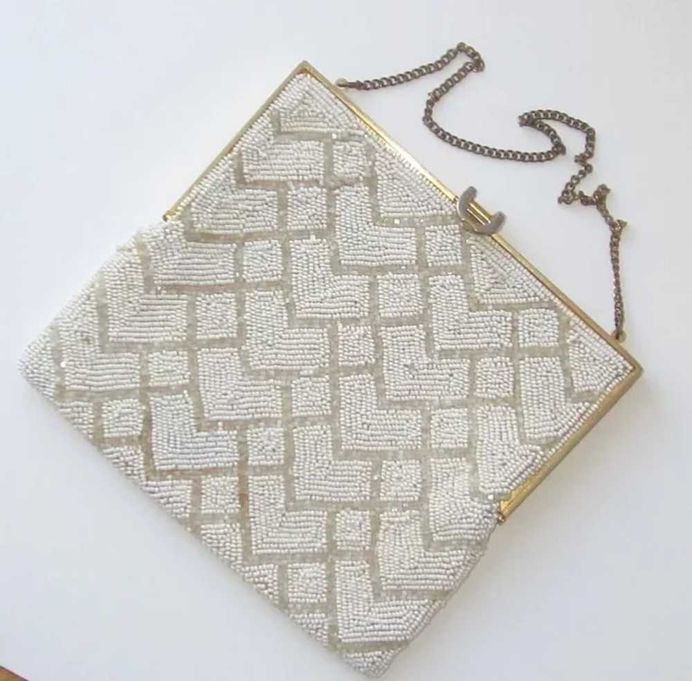 Lovely Vintage Beaded Evening Bag - Belgium - image 8