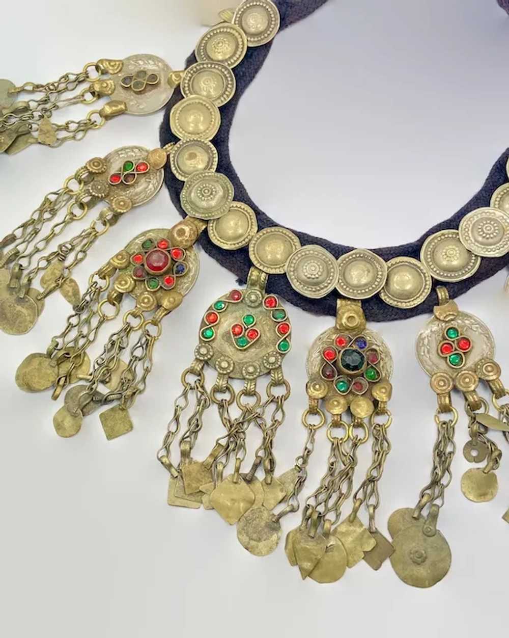 Afghan Necklace, Coins, Middle Eastern, Massive, … - image 4