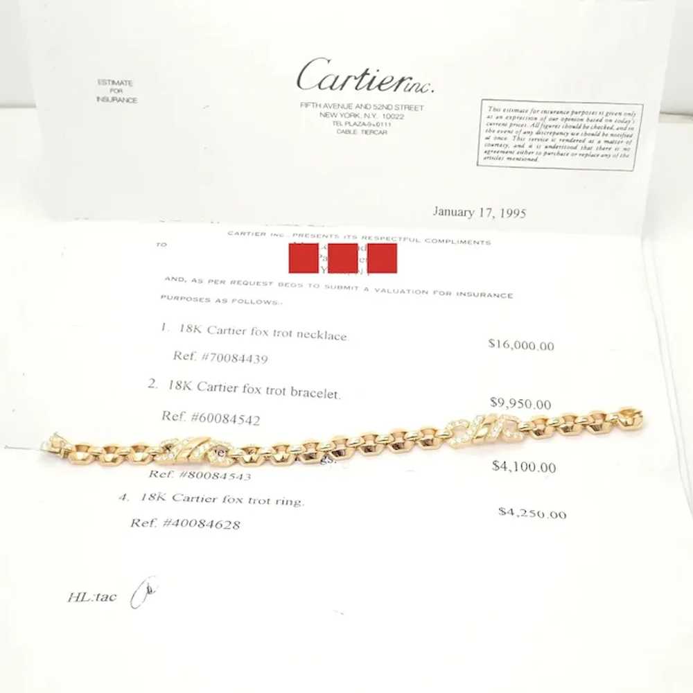 Authentic! Cartier Vintage Fox Trot 18k Yellow Go… - image 3