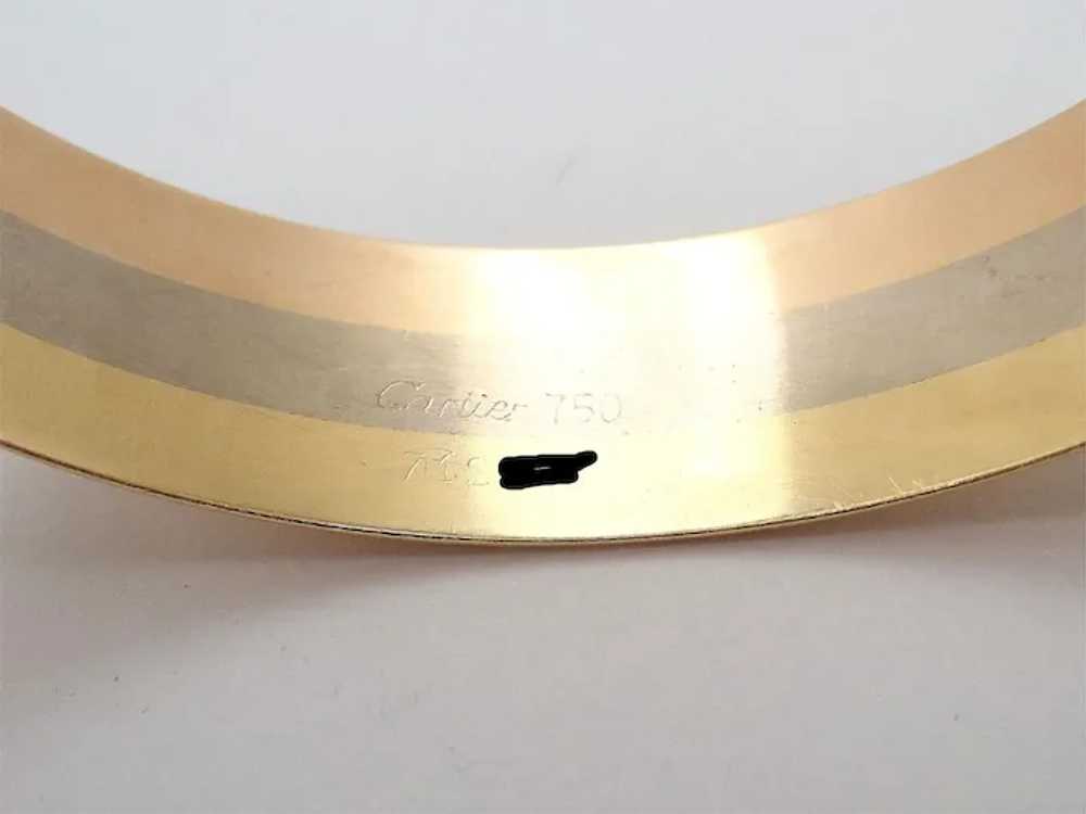 Authentic! Cartier 18k Tri-Color Gold Double C Wi… - image 5