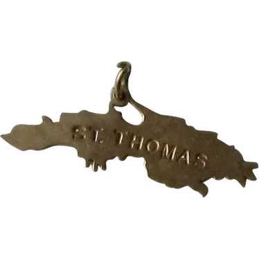Souvenir 9K Gold St. Thomas, US Virgin Island Char