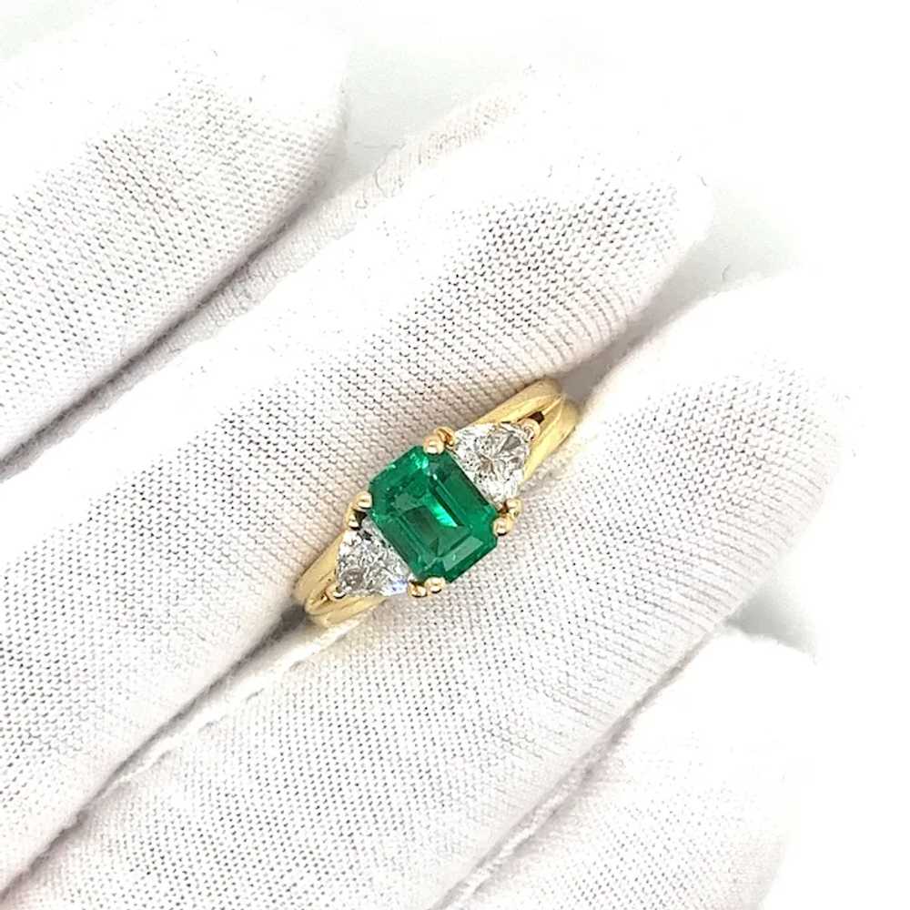 1.30 Carat Zambian Minor Oil Emerald Cut Emerald … - image 7