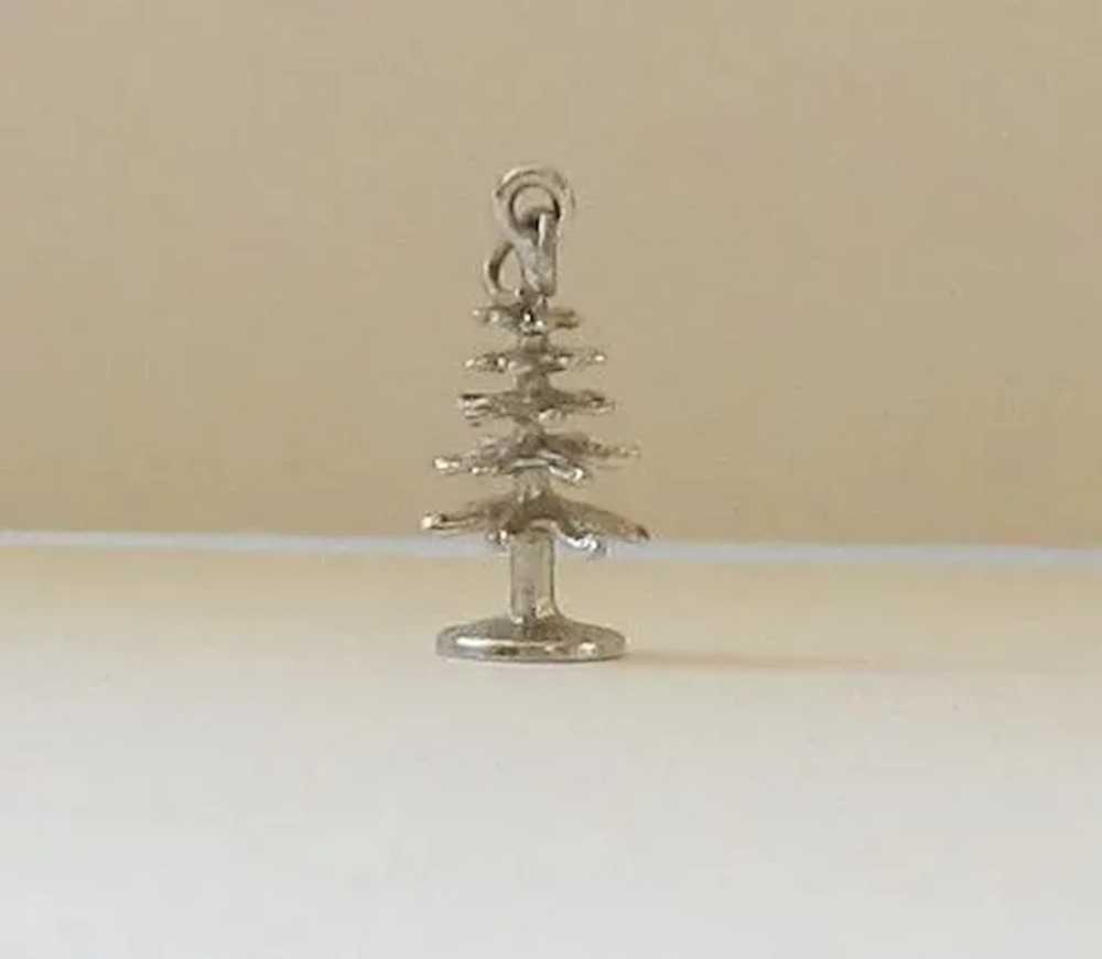 Sterling Silver Christmas Tree Charm - image 2