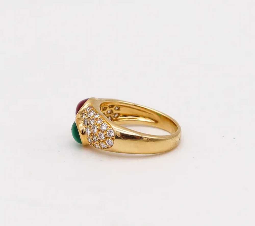 Bvlgari France Doppio Ring In 18Kt Gold With 2.74… - image 4