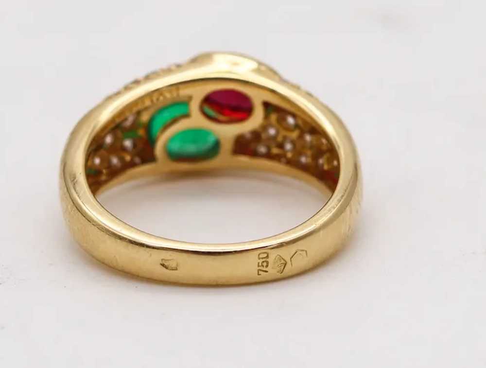 Bvlgari France Doppio Ring In 18Kt Gold With 2.74… - image 7