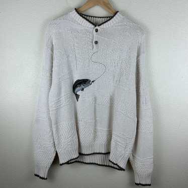 Michael Simon Fishing Sweater! Size M - Gem