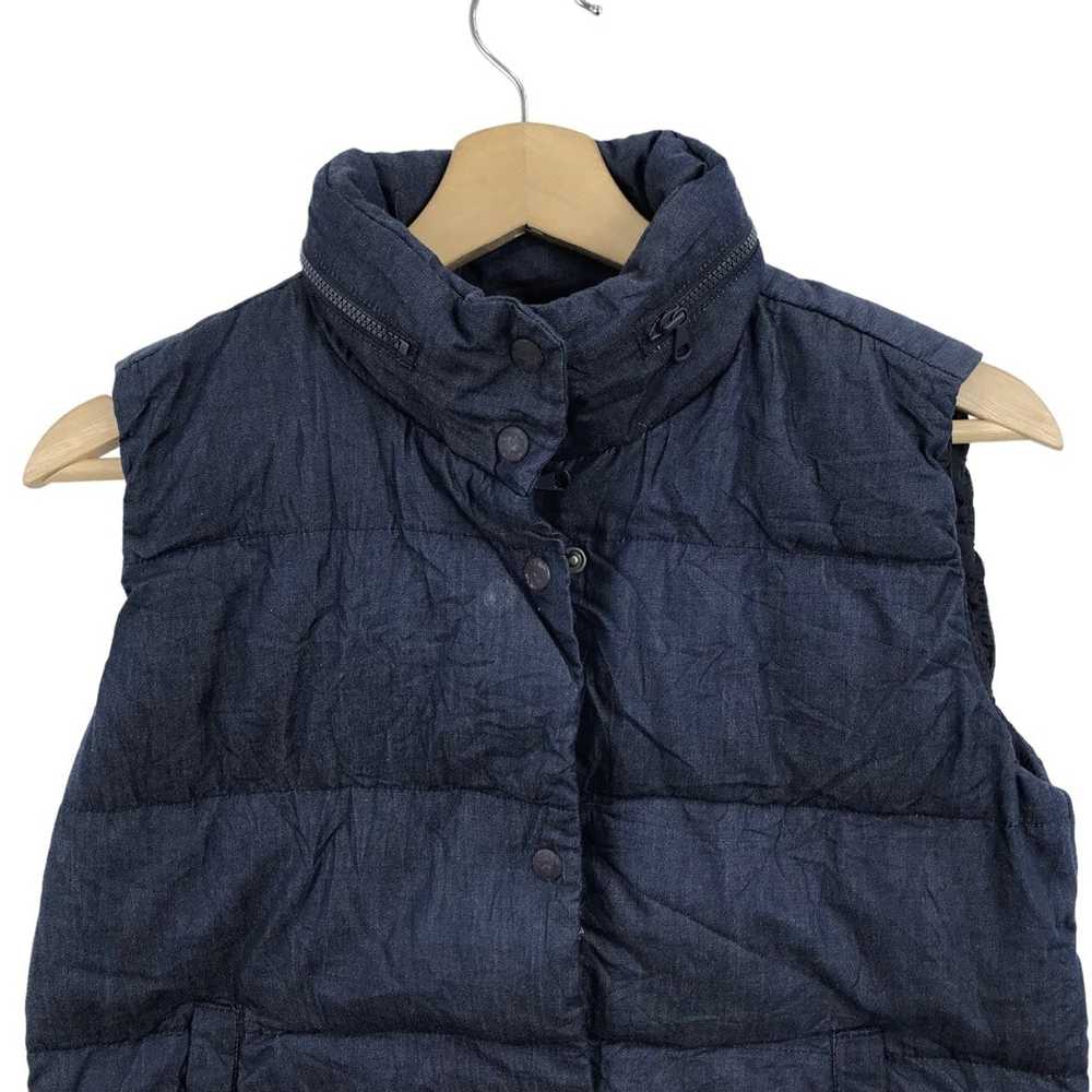 Gap GAP Puffer Vest Sleeveless Indigo Style - image 2