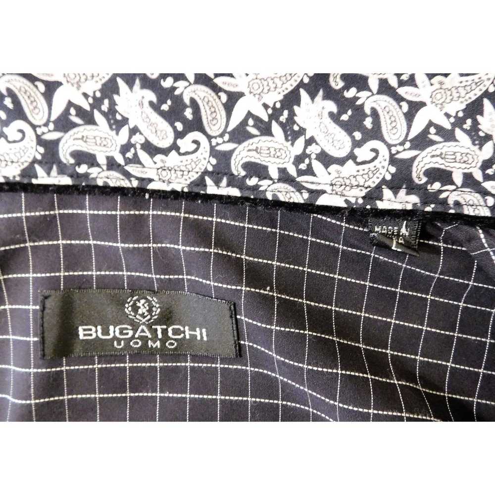 Bugatchi Bugatchi Uomo Shirt L Black White Check … - image 9