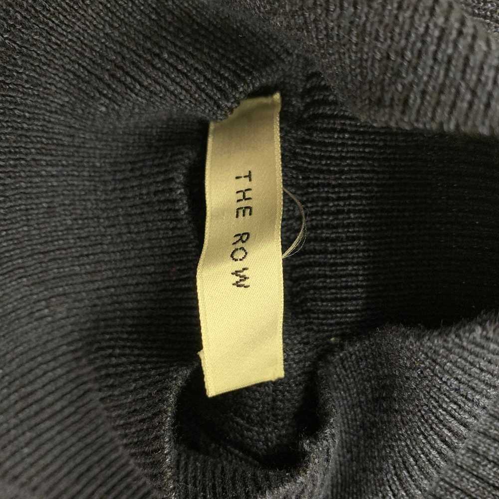The Row Navy Silk Cotton Ribbed Short Sleeve Casu… - image 5