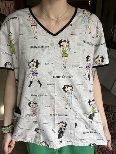 Vintage Betty Boop Scrub Top