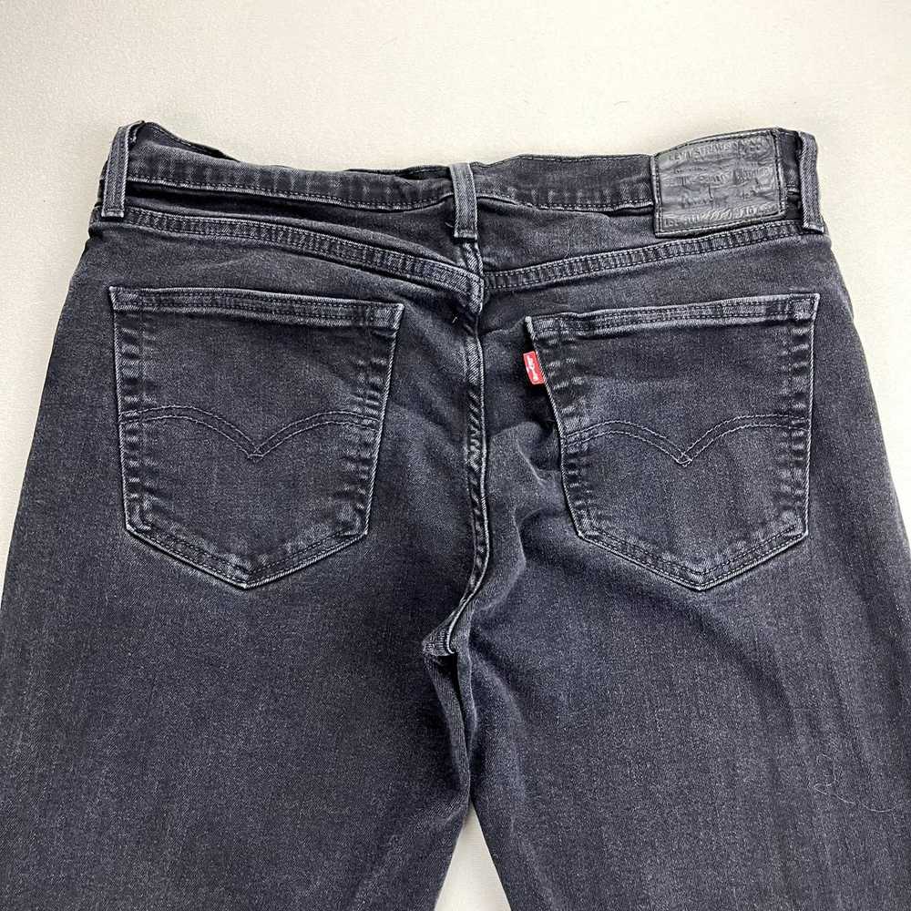 Levi's Levis 511 Jeans Mens 36x34 Black Denim Sli… - image 2