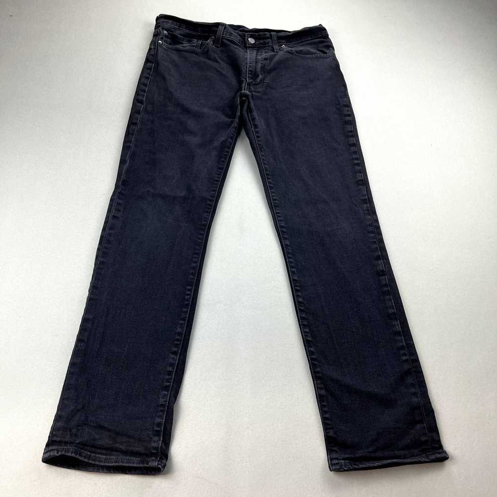 Levi's Levis 511 Jeans Mens 36x34 Black Denim Sli… - image 5