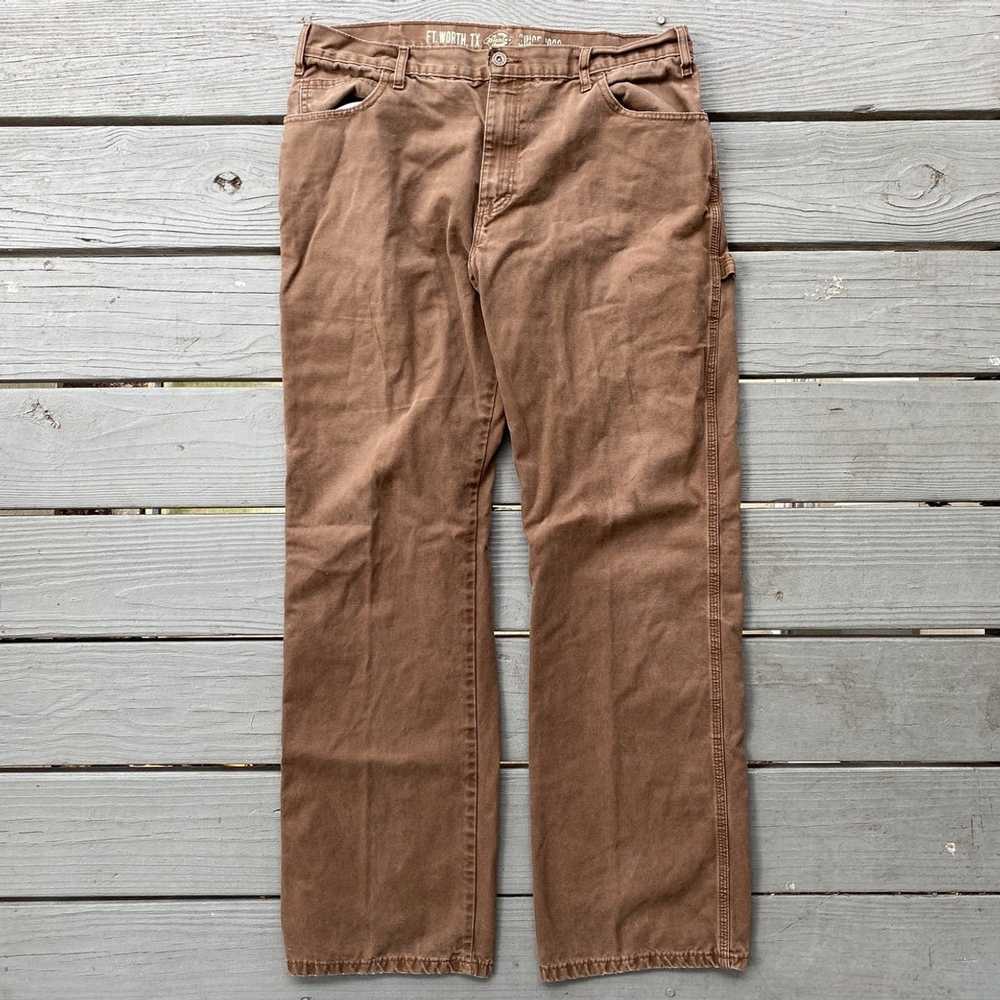Dickies × Streetwear × Vintage Brown Dickies Carp… - image 2