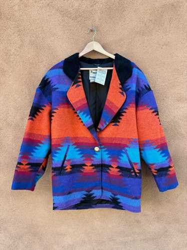 Wool Blend Pioneer Wear Southwest Blazer - Size 12 - image 1