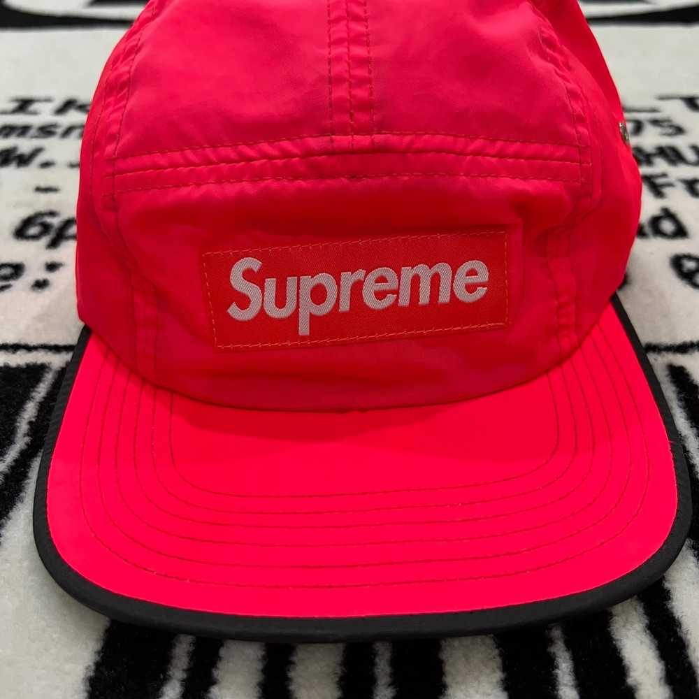 Supreme Supreme Neon Pink Beach Nylon Camp Cap / … - image 5