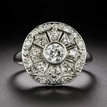 Art Deco Round Diamond Dinner Ring