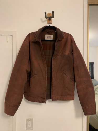 Urban Outfitters UO maroon/brown trucker jacket