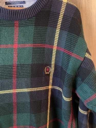 Tommy Hilfiger × Vintage TOMMY HILFIGER PLAID SWEA