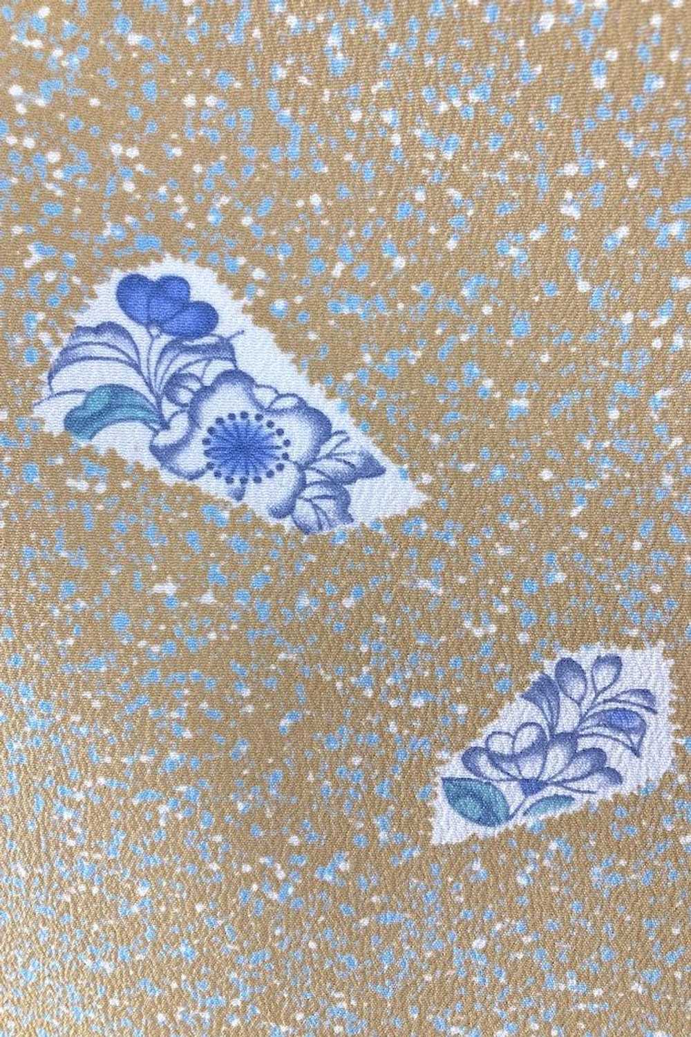 Vintage Delft Blue Sandstone Kimono - image 3