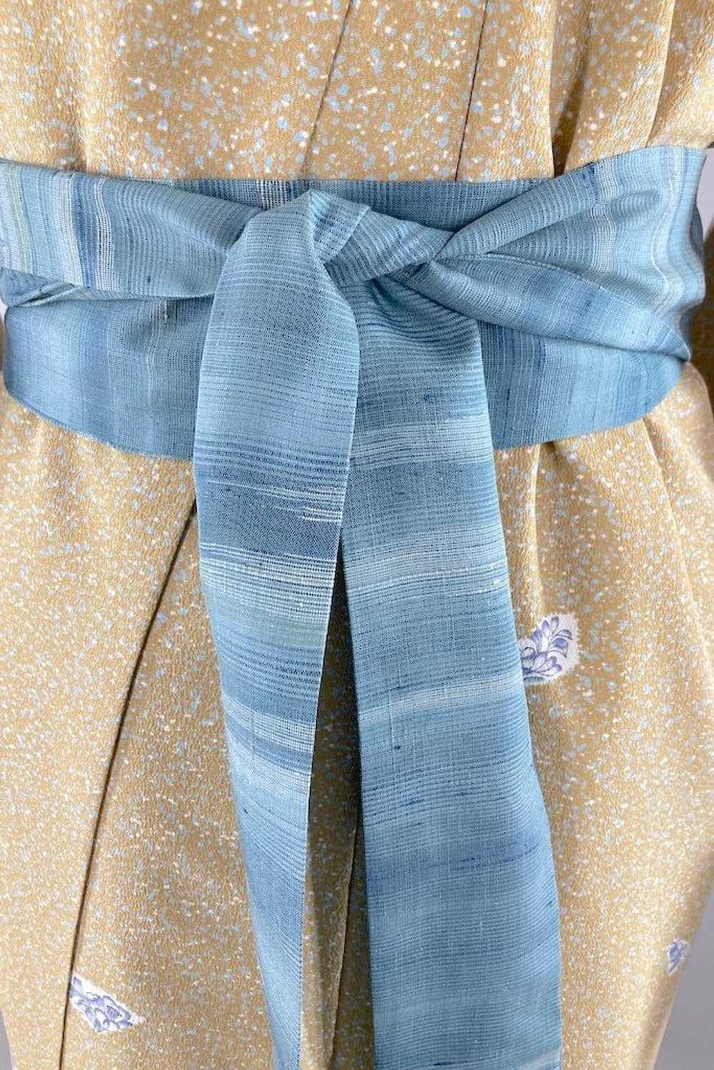 Vintage Delft Blue Sandstone Kimono - image 4