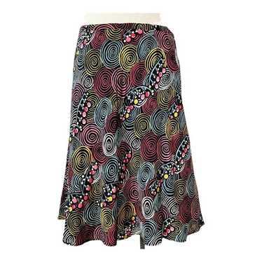 Cacharel Cacharel Anthro Skirt Silk Wool Knee Leng