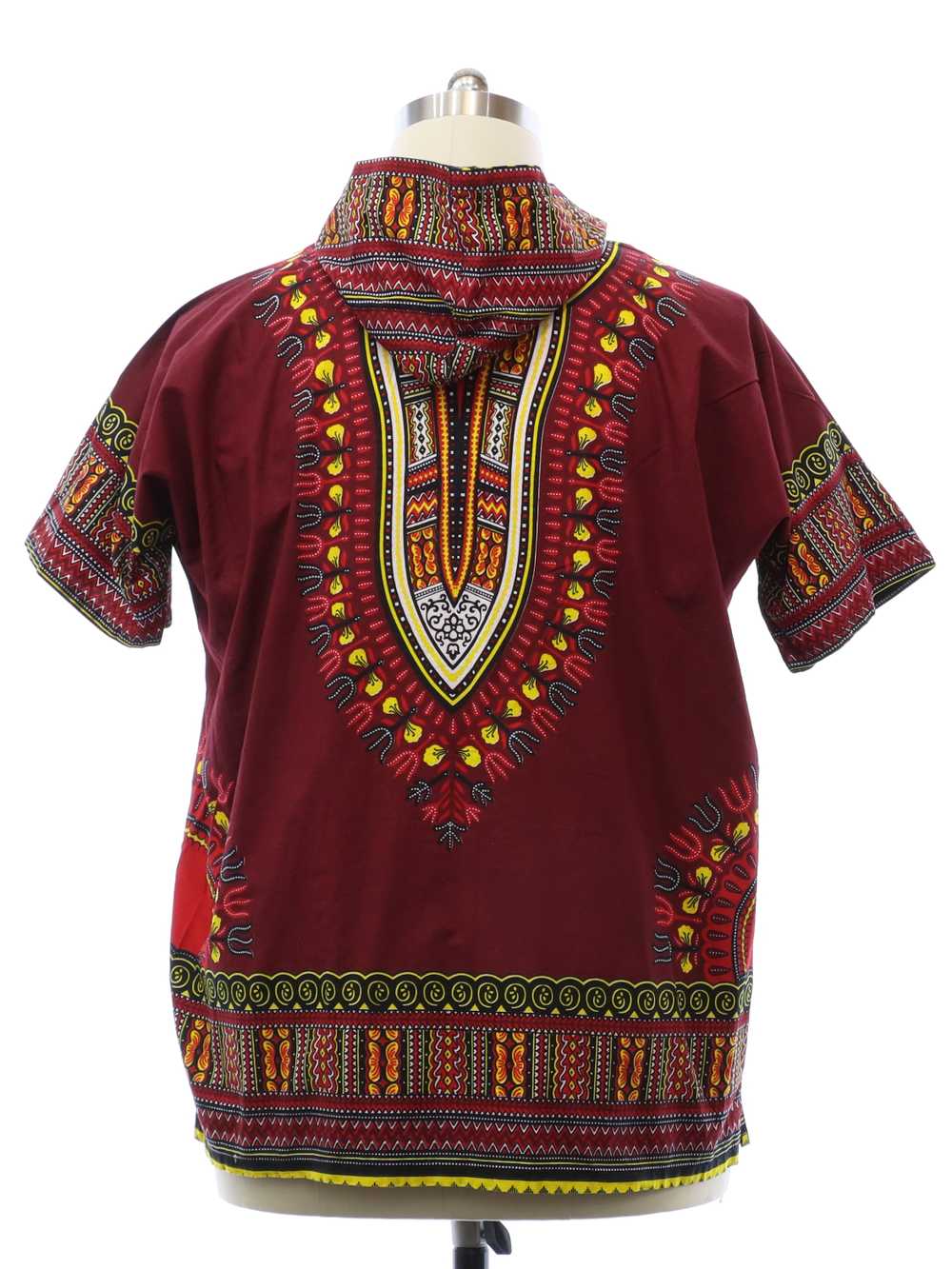 1970's Tia Mens Hooded Dashiki Shirt - image 3