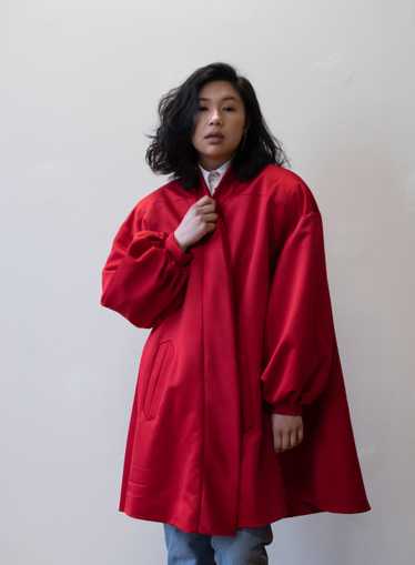 1980s Red Opera Coat | Victor Costa