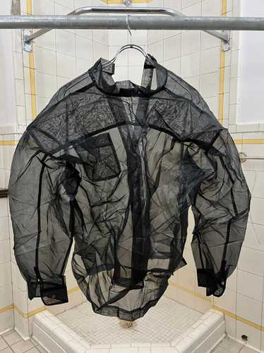 aw1993 Issey Miyake Sheer Polyester Crinkle Shirt… - image 1