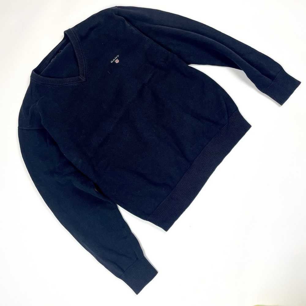 Gant × Streetwear × Vintage Navy boxy Gant sweate… - image 3