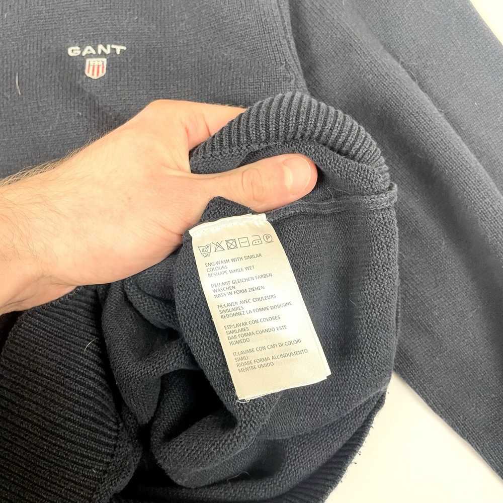 Gant × Streetwear × Vintage Navy boxy Gant sweate… - image 5