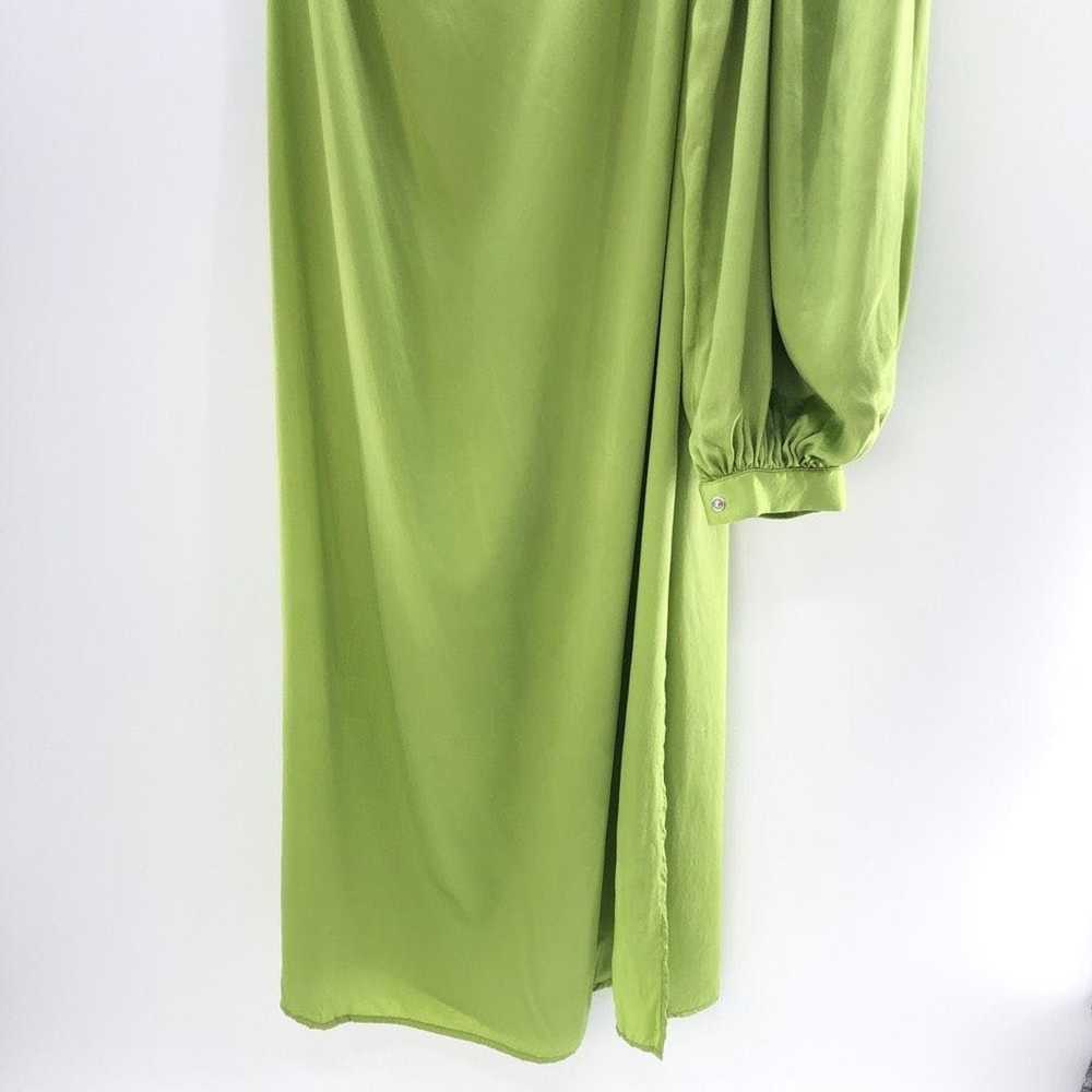 Other SELMACILEK One Sleeve Silk Dress in Green - image 10
