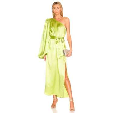 Other SELMACILEK One Sleeve Silk Dress in Green - image 1