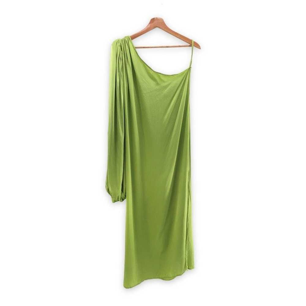 Other SELMACILEK One Sleeve Silk Dress in Green - image 2