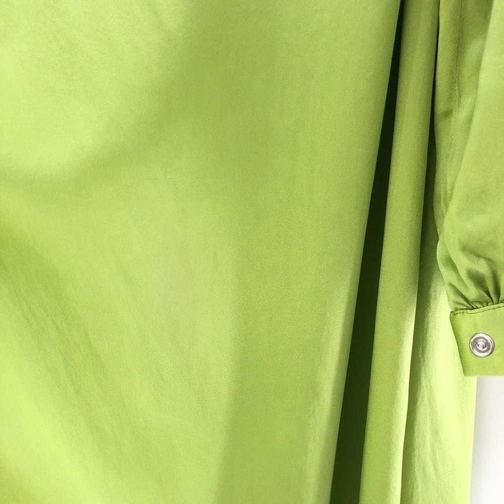 Other SELMACILEK One Sleeve Silk Dress in Green - image 5