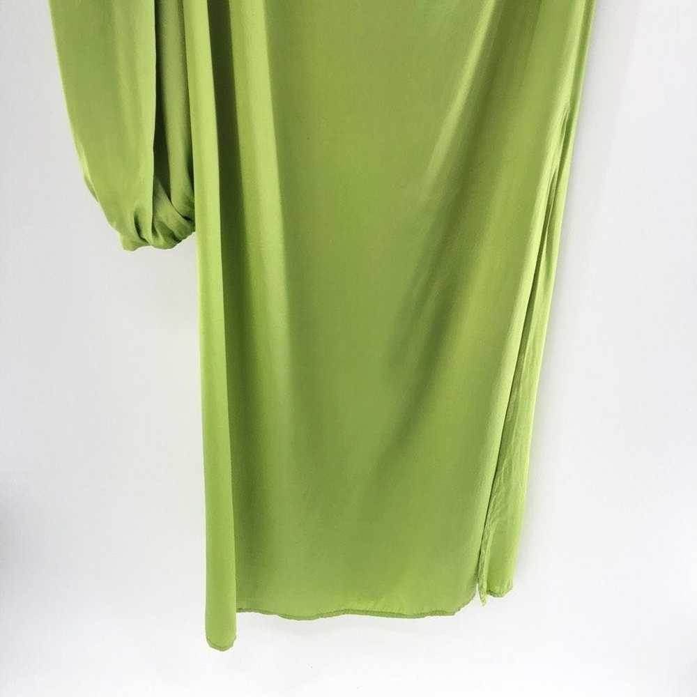 Other SELMACILEK One Sleeve Silk Dress in Green - image 8