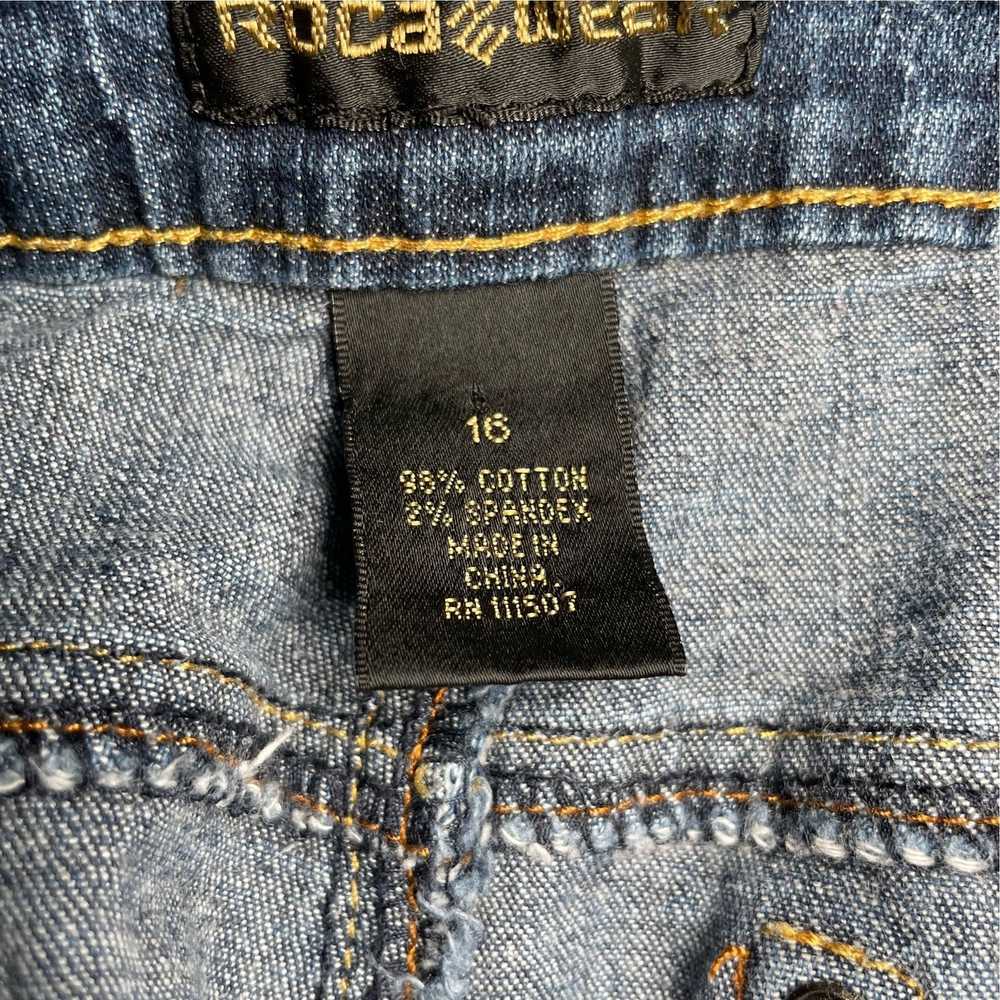 Vintage Roca Wear XL 42 denim pants jeans slim vi… - image 12