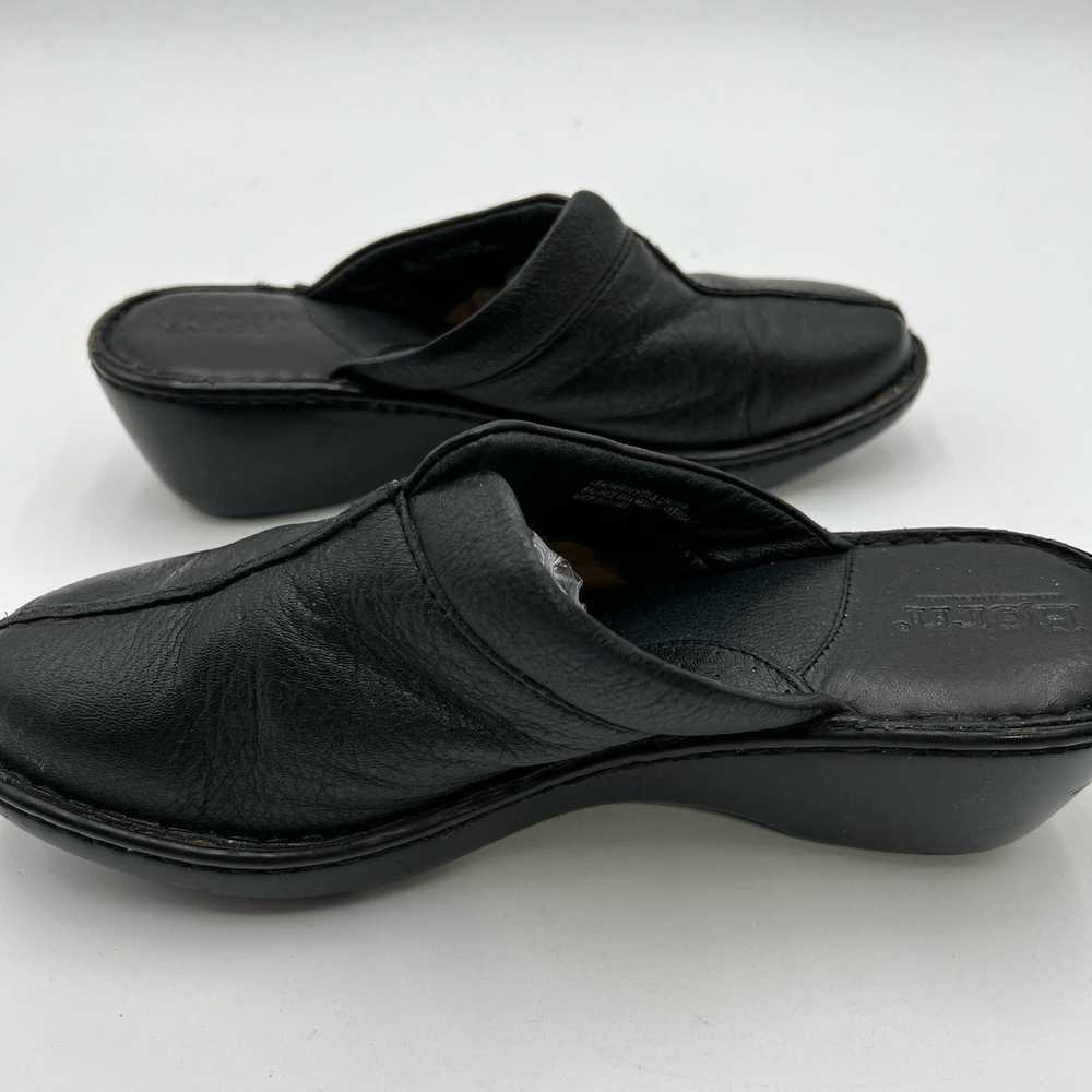 Born BORN Women's 9 M W Black Wedge Mules Clogs S… - image 11