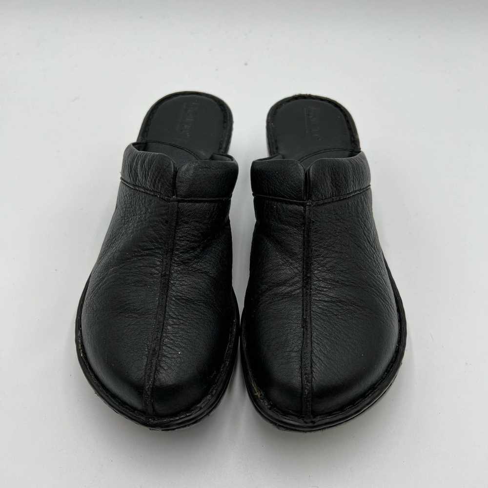 Born BORN Women's 9 M W Black Wedge Mules Clogs S… - image 1