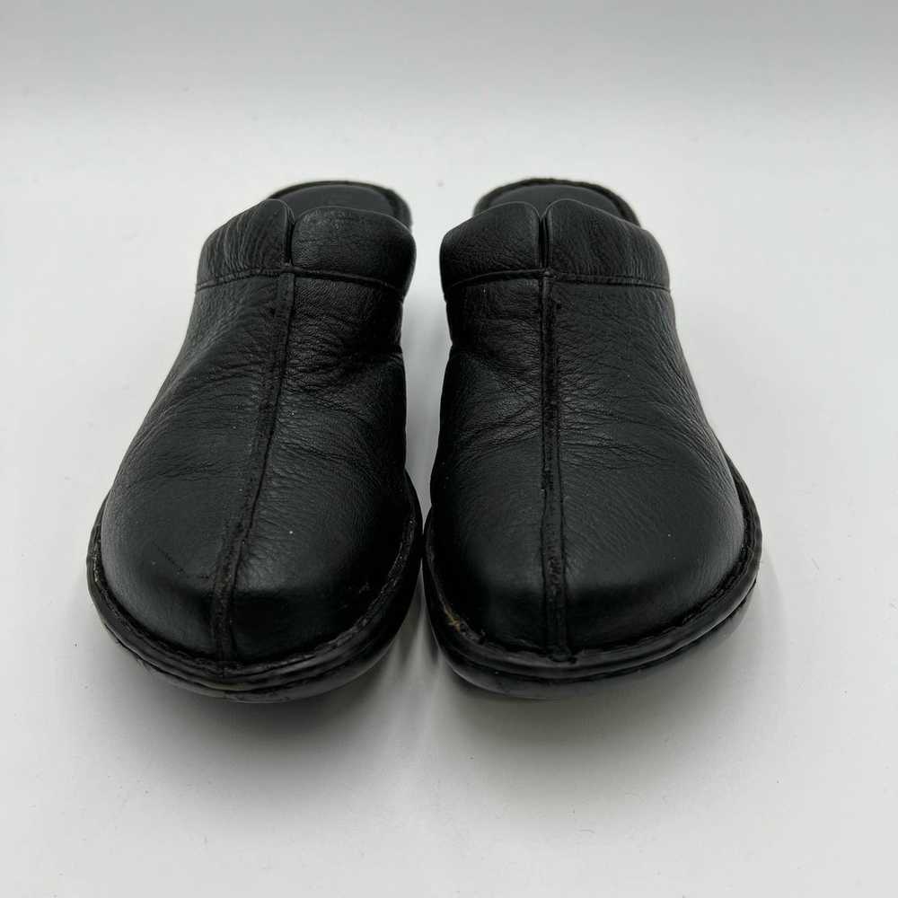 Born BORN Women's 9 M W Black Wedge Mules Clogs S… - image 2