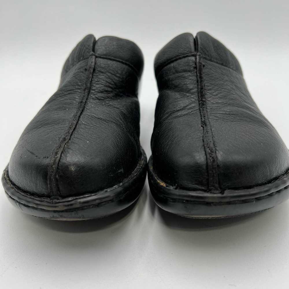 Born BORN Women's 9 M W Black Wedge Mules Clogs S… - image 3