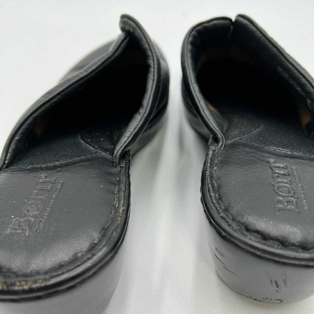 Born BORN Women's 9 M W Black Wedge Mules Clogs S… - image 8