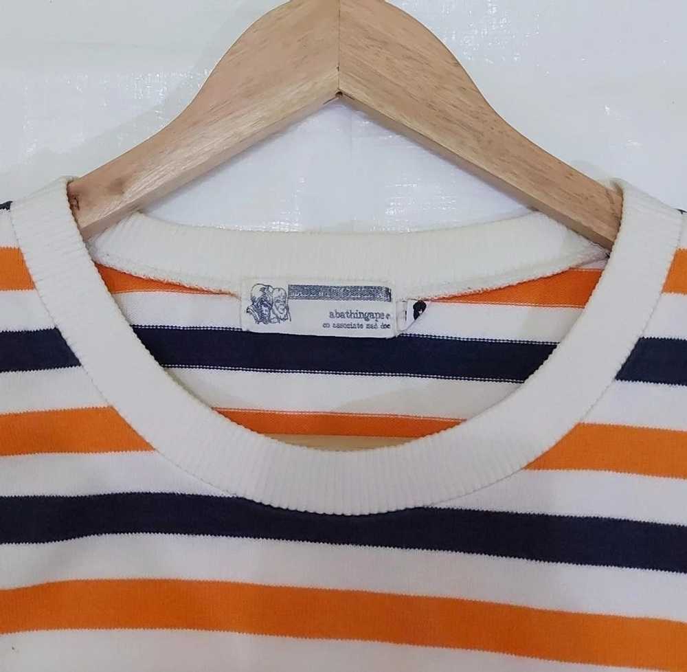 Bape Vintage BAPE Striped Long Sleeve Tshirt - image 3