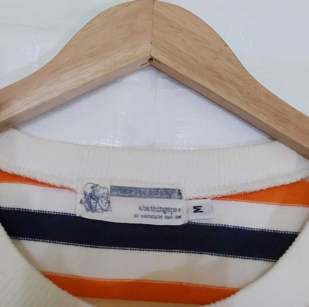 Bape Vintage BAPE Striped Long Sleeve Tshirt - image 4