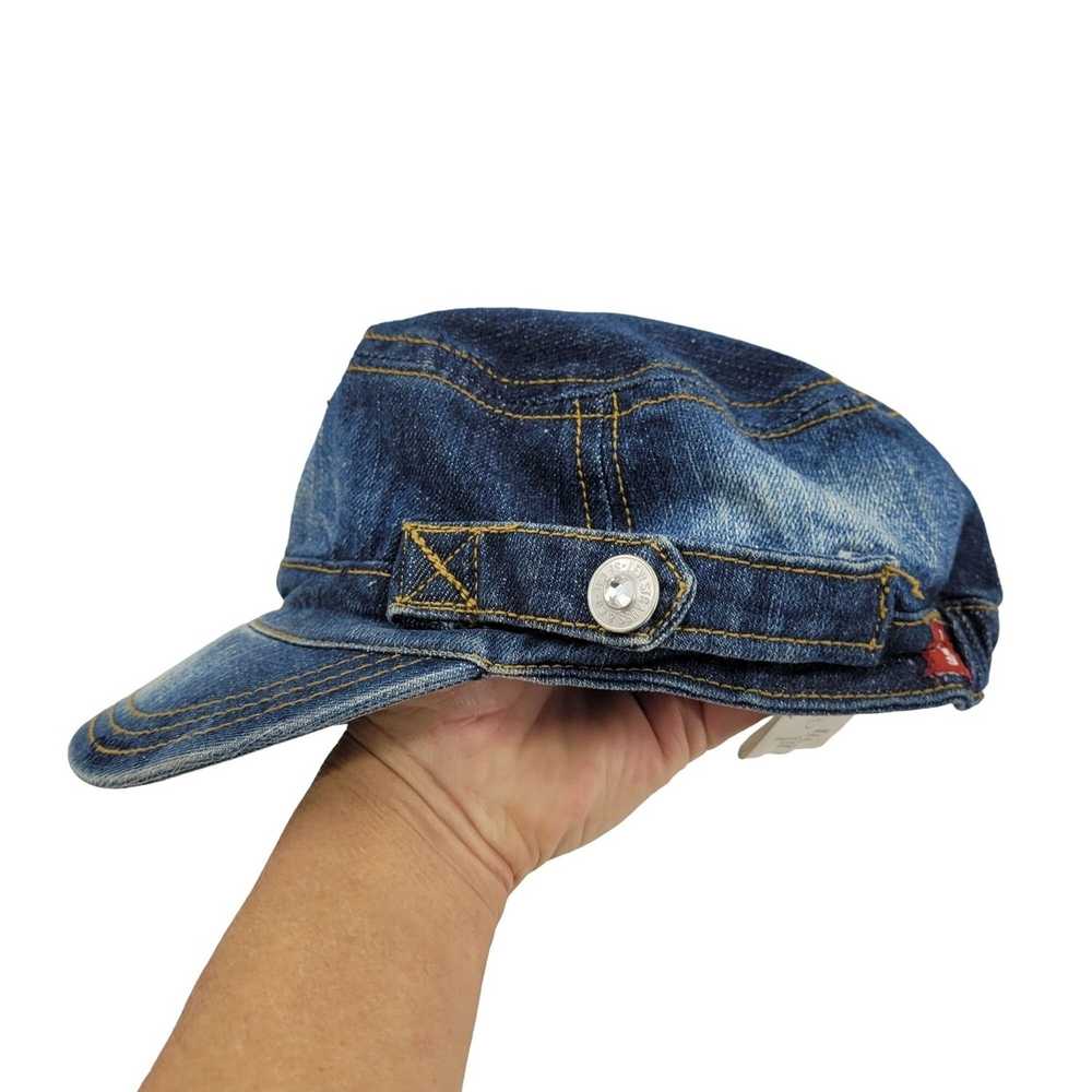 Levi's Levi's Hat Denim Newsboy Engineer Fade Dis… - image 2