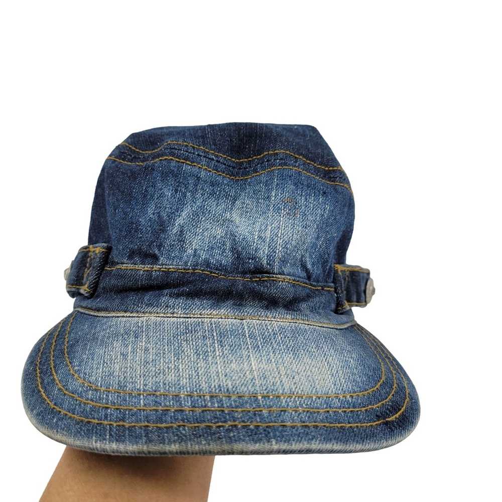 Levi's Levi's Hat Denim Newsboy Engineer Fade Dis… - image 5