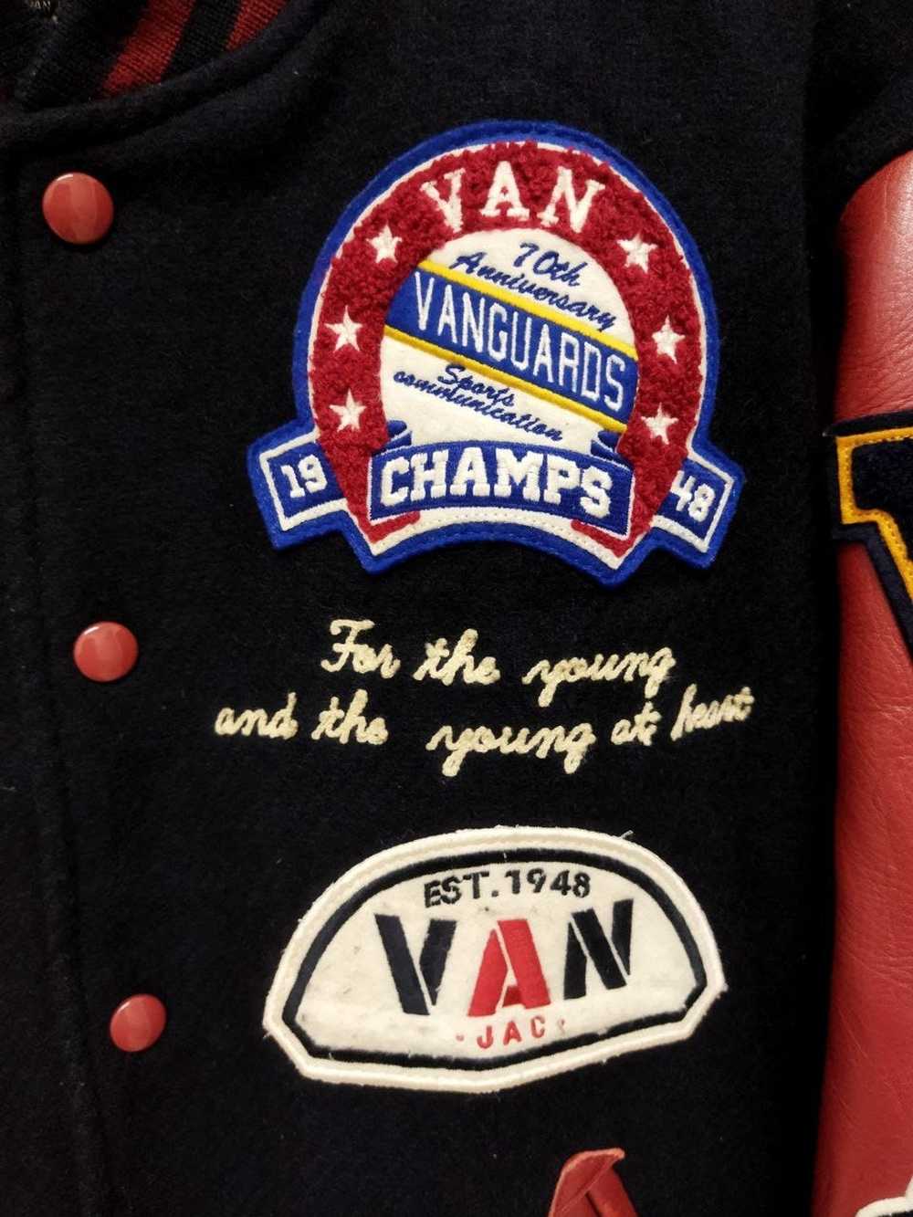 Van × Varsity × Varsity Jacket Rare!! VAN JAC 70th An… - Gem