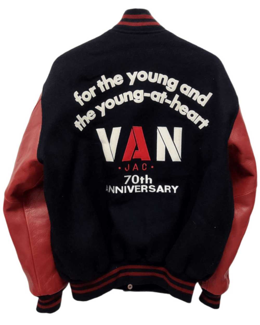 Van × Varsity × Varsity Jacket Rare!! VAN JAC 70th An… - Gem