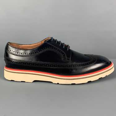 Paul Smith Navy White Perforated Leather Wingtip L