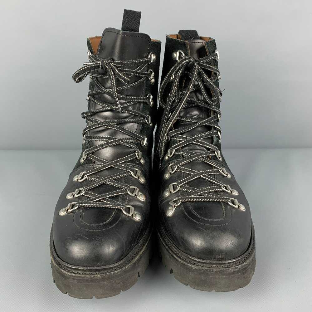 Grenson Black Leather Lace Up Hiking Boots - image 4