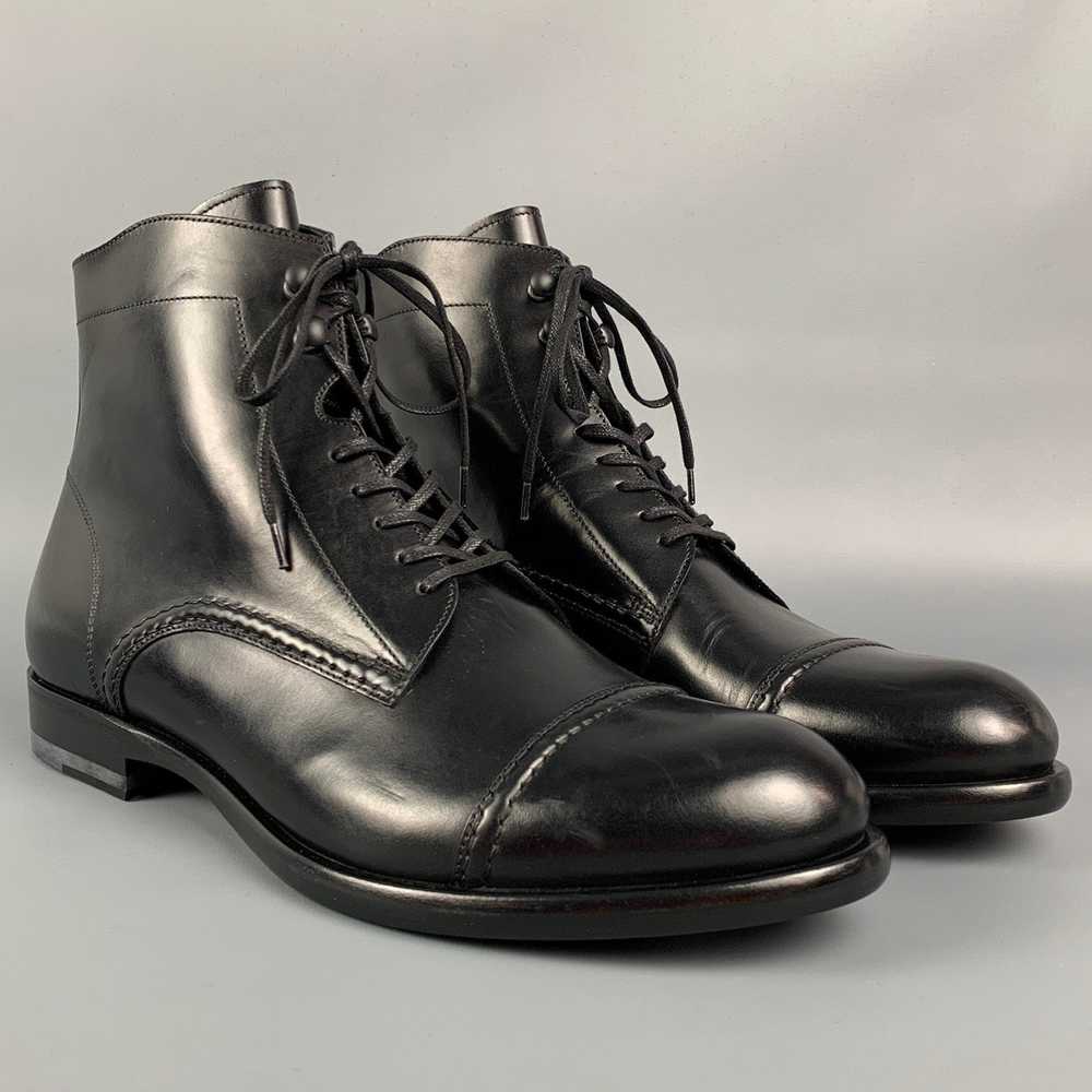 Harrys Of London Black Cap Toe Ankle Guy Boots - image 2